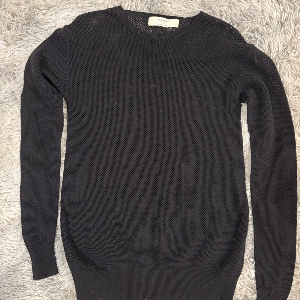 Zara Openwork Knit Sweater - Picture 4 of 6
